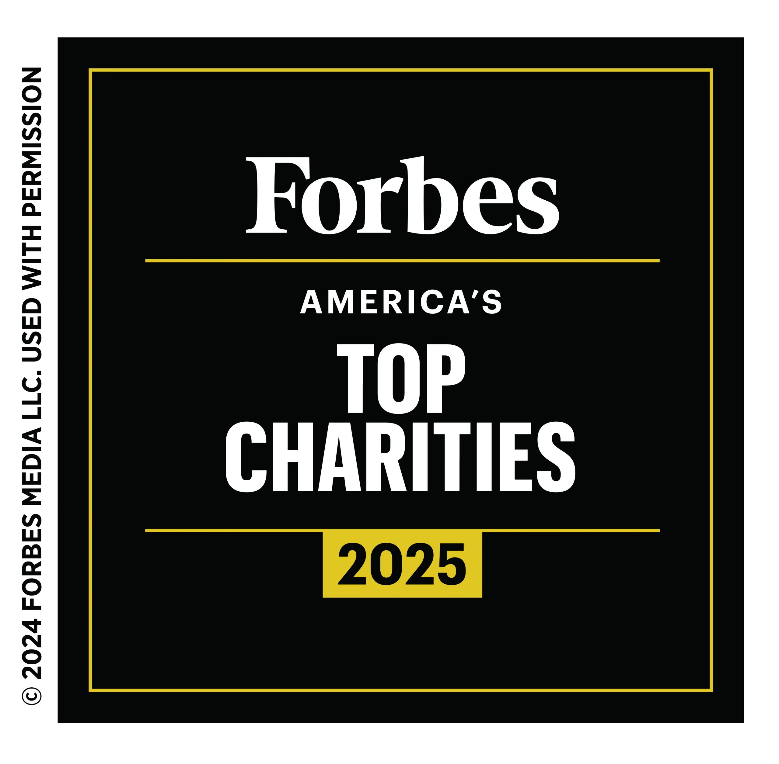 The Forbes America's Top Charities Logo.