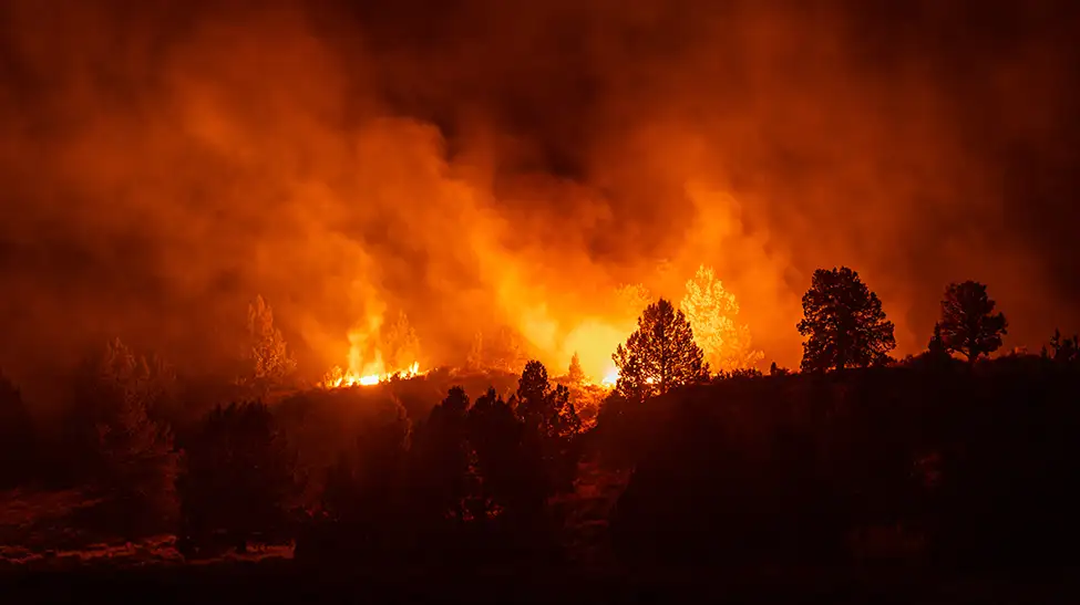 Wildfires in Southern California.